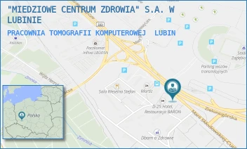 PRACOWNIA TOMOGRAFII KOMPUTEROWEJ - "MIEDZIOWE CENTRUM ZDROWIA" S.A. W LUBINIE - UL. M.SKŁODOWSKIEJ-CURIE 54-60,  LUBIN