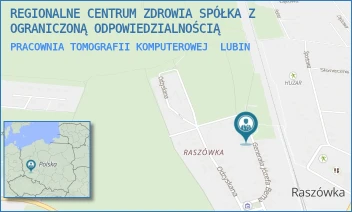 PRACOWNIA TOMOGRAFII KOMPUTEROWEJ - REGIONALNE CENTRUM ZDROWIA SPÓŁKA Z OGRANICZONĄ ODPOWIEDZIALNOŚCIĄ - UL. GEN.JÓZEFA BEMA 5-6,  LUBIN