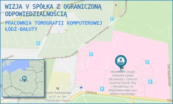 PRACOWNIA TOMOGRAFII KOMPUTEROWEJ - WIZJA V SPÓŁKA Z OGRANICZONĄ ODPOWIEDZIALNOŚCIĄ - UL. OKÓLNA 181,  ŁÓDŹ-BAŁUTY
