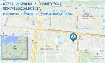PRACOWNIA TOMOGRAFII KOMPUTEROWEJ - WIZJA V SPÓŁKA Z OGRANICZONĄ ODPOWIEDZIALNOŚCIĄ - UL. TATRZAŃSKA 109,  ŁÓDŹ