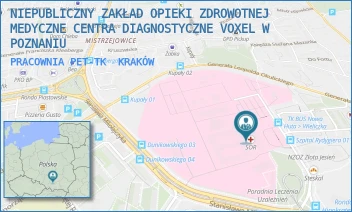 PRACOWNIA PET-TK - NIEPUBLICZNY ZAKŁAD OPIEKI ZDROWOTNEJ MEDYCZNE CENTRA DIAGNOSTYCZNE VOXEL W POZNANIU - OSIEDLE ZŁOTEJ JESIENI 1,  KRAKÓW