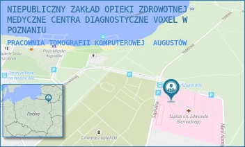 PRACOWNIA TOMOGRAFII KOMPUTEROWEJ - NIEPUBLICZNY ZAKŁAD OPIEKI ZDROWOTNEJ MEDYCZNE CENTRA DIAGNOSTYCZNE VOXEL W POZNANIU - SZPITALNA 12,  AUGUSTÓW