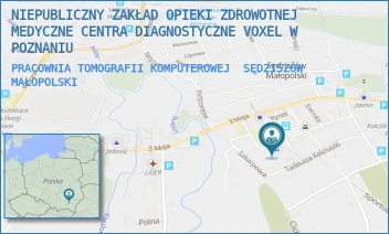 PRACOWNIA TOMOGRAFII KOMPUTEROWEJ - NIEPUBLICZNY ZAKŁAD OPIEKI ZDROWOTNEJ MEDYCZNE CENTRA DIAGNOSTYCZNE VOXEL W POZNANIU - UL. WYSPIAŃSKIEGO 14,  SĘDZISZÓW MAŁOPOLSKI