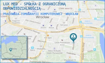 PRACOWNIA TOMOGRAFII KOMPUTEROWEJ - LUX MED SPÓŁKA Z OGRANICZONĄ ODPOWIEDZIALNOŚCIĄ - UL. KS. PIOTRA SKARGI 3,  WROCŁAW