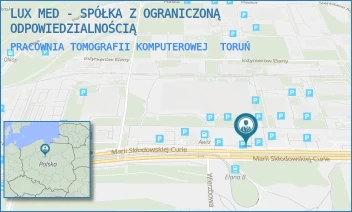 PRACOWNIA TOMOGRAFII KOMPUTEROWEJ - LUX MED - SPÓŁKA Z OGRANICZONĄ ODPOWIEDZIALNOŚCIĄ - MARII SKŁODOWSKIEJ-CURIE 73,  TORUŃ
