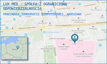 PRACOWNIA TOMOGRAFII KOMPUTEROWEJ - LUX MED SPÓŁKA Z OGRANICZONĄ ODPOWIEDZIALNOŚCIĄ - KASPRZAKA 17,  WARSZAWA