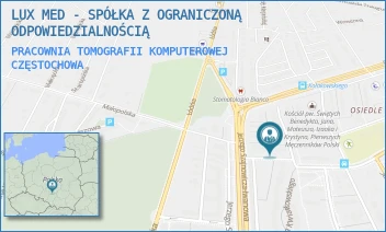 PRACOWNIA TOMOGRAFII KOMPUTEROWEJ - LUX MED - SPÓŁKA Z OGRANICZONĄ ODPOWIEDZIALNOŚCIĄ - UL. PCK 1, CZĘSTOCHOWA