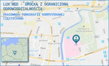 PRACOWNIA TOMOGRAFII KOMPUTEROWEJ - LUX MED - SPÓŁKA Z OGRANICZONĄ ODPOWIEDZIALNOŚCIĄ - UL. MIROWSKA 15, CZĘSTOCHOWA