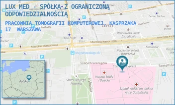 PRACOWNIA TOMOGRAFII KOMPUTEROWEJ, KASPRZAKA 17 - LUX MED SPÓŁKA Z OGRANICZONĄ ODPOWIEDZIALNOŚCIĄ - KASPRZAKA 17,  WARSZAWA