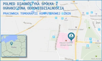 PRACOWNIA TOMOGRAFII KOMPUTEROWEJ - POLMED DIAGNOSTYKA SPÓŁKA Z OGRANICZONĄ ODPOWIEDZIALNOŚCIĄ - SZPITALNA 30,  ŻNIN