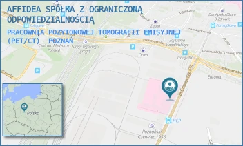 PRACOWNIA POZYTONOWEJ TOMOGRAFII EMISYJNEJ (PET/CT) - AFFIDEA SPÓŁKA Z OGRANICZONĄ ODPOWIEDZIALNOŚCIĄ - 28 CZERWCA 1956 R. 194/202,  POZNAŃ