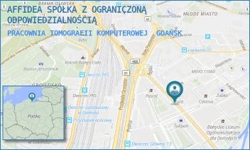 PRACOWNIA TOMOGRAFII KOMPUTEROWEJ - AFFIDEA SPÓŁKA Z OGRANICZONĄ ODPOWIEDZIALNOŚCIĄ - UL. RAJSKA 10, GDAŃSK