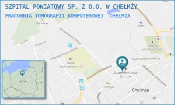 PRACOWNIA TOMOGRAFII KOMPUTEROWEJ - SZPITAL POWIATOWY SP. Z O.O. W CHEŁMŻY - SZEWSKA 23,  CHEŁMŻA