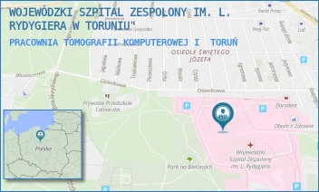 PRACOWNIA TOMOGRAFII KOMPUTEROWEJ I - WOJEWÓDZKI SZPITAL ZESPOLONY IM. L. RYDYGIERA W TORUNIU - ŚW. JÓZEFA 53-59,  TORUŃ