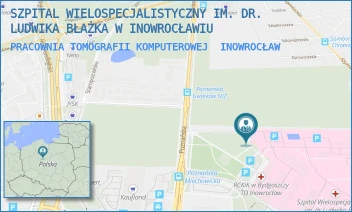 PRACOWNIA TOMOGRAFII KOMPUTEROWEJ - SZPITAL WIELOSPECJALISTYCZNY IM. DR. LUDWIKA BŁAŻKA W INOWROCŁAWIU - POZNAŃSKA 97,  INOWROCŁAW