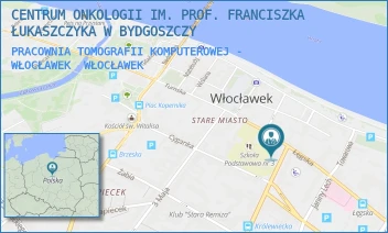 PRACOWNIA TOMOGRAFII KOMPUTEROWEJ - WŁOCŁAWEK - CENTRUM ONKOLOGII IM. PROF. FRANCISZKA ŁUKASZCZYKA W BYDGOSZCZY - KRÓLEWIECKA 2A,  WŁOCŁAWEK