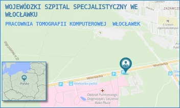 PRACOWNIA TOMOGRAFII KOMPUTEROWEJ - WOJEWÓDZKI SZPITAL SPECJALISTYCZNY WE WŁOCŁAWKU - WIENIECKA 49,  WŁOCŁAWEK