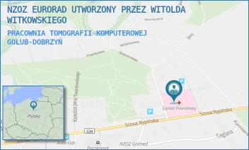 PRACOWNIA TOMOGRAFII KOMPUTEROWEJ - NZOZ EURORAD UTWORZONY PRZEZ WITOLDA WITKOWSKIEGO - DOKTORA JERZEGO GERARDA KOPPA 1E,  GOLUB-DOBRZYŃ