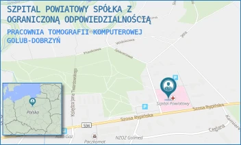 PRACOWNIA TOMOGRAFII KOMPUTEROWEJ - SZPITAL POWIATOWY SPÓŁKA Z OGRANICZONĄ ODPOWIEDZIALNOŚCIĄ - DR J.G. KOPPA 1E,  GOLUB-DOBRZYŃ