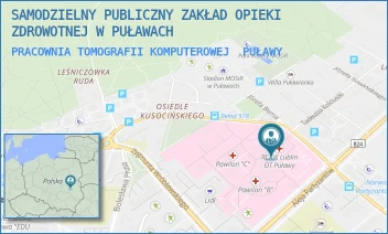 PRACOWNIA TOMOGRAFII KOMPUTEROWEJ - SAMODZIELNY PUBLICZNY ZAKŁAD OPIEKI ZDROWOTNEJ W PUŁAWACH - BEMA 1,  PUŁAWY