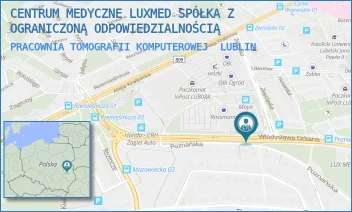 PRACOWNIA TOMOGRAFII KOMPUTEROWEJ - CENTRUM MEDYCZNE LUXMED SPÓŁKA Z OGRANICZONĄ ODPOWIEDZIALNOŚCIĄ - WŁADYSŁAWA ORKANA 7,  LUBLIN