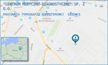 PRACOWNIA TOMOGRAFII KOMPUTEROWEJ - "CENTRUM MEDYCZNO-DIAGNOSTYCZNE" SP. Z O.O. - KLEEBERGA 2,  SIEDLCE