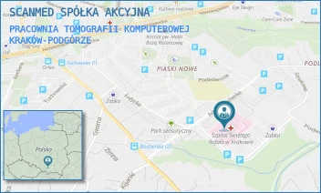 PRACOWNIA TOMOGRAFII KOMPUTEROWEJ - SCANMED SPÓŁKA AKCYJNA - UL. ADAMA BOCHENKA 12,  KRAKÓW-PODGÓRZE