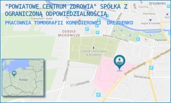 PRACOWNIA TOMOGRAFII KOMPUTEROWEJ - "POWIATOWE CENTRUM ZDROWIA" SPÓŁKA Z OGRANICZONĄ ODPOWIEDZIALNOŚCIĄ - UL. PIŁSUDSKIEGO 8,  DREZDENKO