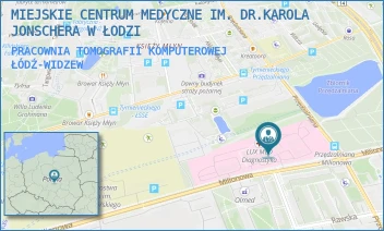 PRACOWNIA TOMOGRAFII KOMPUTEROWEJ - MIEJSKIE CENTRUM MEDYCZNE IM. DR.KAROLA JONSCHERA W ŁODZI - UL. MILIONOWA 14,  ŁÓDŹ-WIDZEW