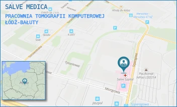 PRACOWNIA TOMOGRAFII KOMPUTEROWEJ - SALVE MEDICA - UL. SZPARAGOWA 10,  ŁÓDŹ-BAŁUTY