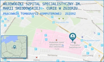 PRACOWNIA TOMOGRAFII KOMPUTEROWEJ - WOJEWÓDZKI SZPITAL SPECJALISTYCZNY IM. MARII SKŁODOWSKIEJ - CURIE W ZGIERZU - UL. PARZĘCZEWSKA 35,  ZGIERZ
