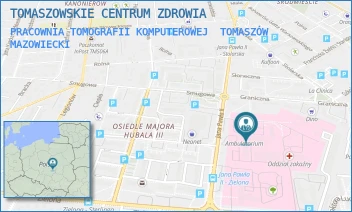 PRACOWNIA TOMOGRAFII KOMPUTEROWEJ - TOMASZOWSKIE CENTRUM ZDROWIA - UL. JANA PAWŁA II 35,  TOMASZÓW MAZOWIECKI