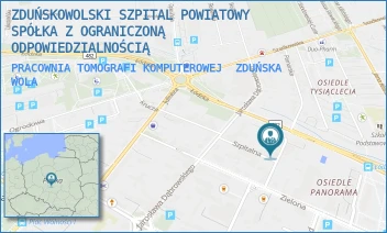 PRACOWNIA TOMOGRAFI KOMPUTEROWEJ - ZDUŃSKOWOLSKI SZPITAL POWIATOWY SPÓŁKA Z OGRANICZONĄ ODPOWIEDZIALNOŚCIĄ - UL. KRÓLEWSKA 29,  ZDUŃSKA WOLA