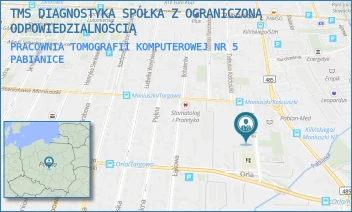 PRACOWNIA TOMOGRAFII KOMPUTEROWEJ NR 5 - TMS DIAGNOSTYKA SP. Z O.O. - MARIAŃSKA 5A,  PABIANICE