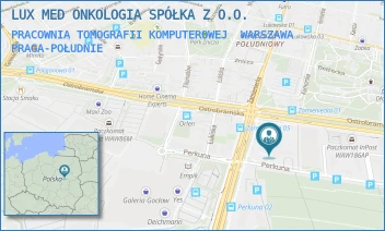 PRACOWNIA TOMOGRAFII KOMPUTEROWEJ - LUX MED ONKOLOGIA SPÓŁKA Z O.O. - GEN. AUGUSTA EMILA FIELDORFA "NILA" 40,  WARSZAWA PRAGA-POŁUDNIE