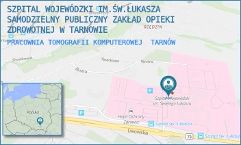 PRACOWNIA TOMOGRAFII KOMPUTEROWEJ - SZPITAL WOJEWÓDZKI IM.ŚW.ŁUKASZA SAMODZIELNY PUBLICZNY ZAKŁAD OPIEKI ZDROWOTNEJ W TARNOWIE - UL. LWOWSKA 178A,  TARNÓW