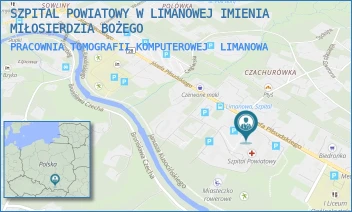 PRACOWNIA TOMOGRAFII KOMPUTEROWEJ - SZPITAL POWIATOWY W LIMANOWEJ IMIENIA MIŁOSIERDZIA BOŻEGO - UL. JÓZEFA PIŁSUDSKIEGO 61,  LIMANOWA