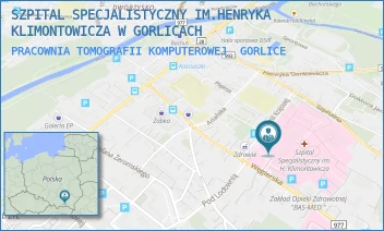 PRACOWNIA TOMOGRAFII KOMPUTEROWEJ - SZPITAL SPECJALISTYCZNY IM.HENRYKA KLIMONTOWICZA W GORLICACH - UL. WĘGIERSKA 21,  GORLICE