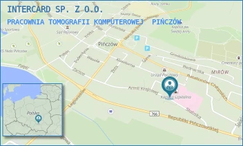 PRACOWNIA TOMOGRAFII KOMPUTEROWEJ - INTERCARD SP. Z O.O. - ARMII KRAJOWEJ 22,  PIŃCZÓW