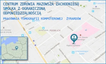 PRACOWNIA TOMOGRAFII KOMPUTEROWEJ - CENTRUM ZDROWIA MAZOWSZA ZACHODNIEGO SPÓŁKA Z OGRANICZONĄ ODPOWIEDZIALNOŚCIĄ - LIMANOWSKIEGO 30,  ŻYRARDÓW
