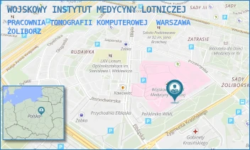 PRACOWNIA TOMOGRAFII KOMPUTEROWEJ - WOJSKOWY INSTYTUT MEDYCYNY LOTNICZEJ - KRASIŃSKIEGO 54/56,  WARSZAWA ŻOLIBORZ