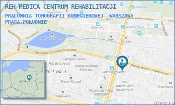 PRACOWNIA TOMOGRAFII KOMPUTEROWEJ - SED E. NOWACKA, D. WRÓBLEWSKA SPÓŁKA JAWNA - GEN. AUGUSTA EMILA FIELDORFA "NILA" 18,  WARSZAWA PRAGA-POŁUDNIE