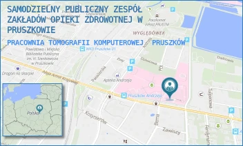 PRACOWNIA TOMOGRAFII KOMPUTEROWEJ - SAMODZIELNY PUBLICZNY ZESPÓŁ ZAKŁADÓW OPIEKI ZDROWOTNEJ W PRUSZKOWIE - ARMII KRAJOWEJ 2/4,  PRUSZKÓW
