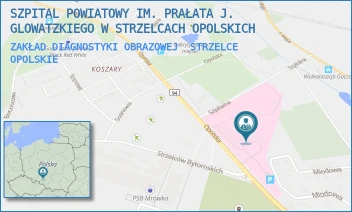 ZAKŁAD DIAGNOSTYKI OBRAZOWEJ - SZPITAL POWIATOWY IM. PRAŁATA J. GLOWATZKIEGO W STRZELCACH OPOLSKICH - UL. OPOLSKA 36,  STRZELCE OPOLSKIE