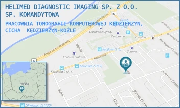 PRACOWNIA TOMOGRAFII KOMPUTEROWEJ KĘDZIERZYN, CICHA - HELIMED DIAGNOSTIC IMAGING SP. Z O.O. SP. KOMANDYTOWA - UL. CICHA 5,  KĘDZIERZYN-KOŹLE