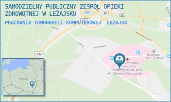 PRACOWNIA TOMOGRAFII KOMPUTEROWEJ - SAMODZIELNY PUBLICZNY ZESPÓŁ OPIEKI ZDROWOTNEJ W LEŻAJSKU - UL. LEŚNA 22,  LEŻAJSK
