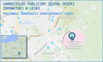 PRACOWNIA TOMOGRAFII KOMPUTEROWEJ - SAMODZIELNY PUBLICZNY ZESPÓŁ OPIEKI ZDROWOTNEJ W LESKU - UL. KOCHANOWSKIEGO 2,  LESKO
