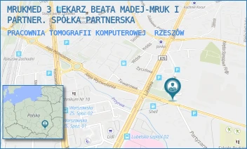 PRACOWNIA TOMOGRAFII KOMPUTEROWEJ - MRUKMED 3 LEKARZ BEATA MADEJ-MRUK I PARTNER. SPÓŁKA PARTNERSKA - UL. PARTYZANTÓW 28,  RZESZÓW