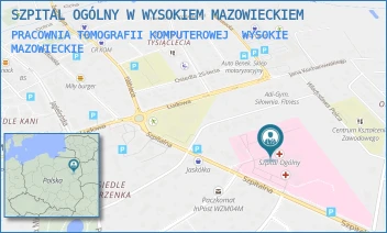 PRACOWNIA TOMOGRAFII KOMPUTEROWEJ - SZPITAL OGÓLNY W WYSOKIEM MAZOWIECKIEM - SZPITALNA 5,  WYSOKIE MAZOWIECKIE