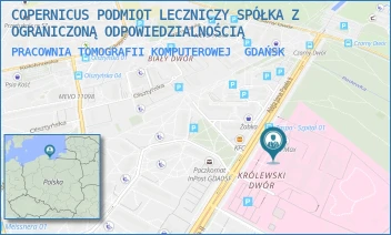 PRACOWNIA TOMOGRAFII KOMPUTEROWEJ - COPERNICUS PODMIOT LECZNICZY SPÓŁKA Z OGRANICZONĄ ODPOWIEDZIALNOŚCIĄ - ALEJA JANA PAWŁA II 50,  GDAŃSK